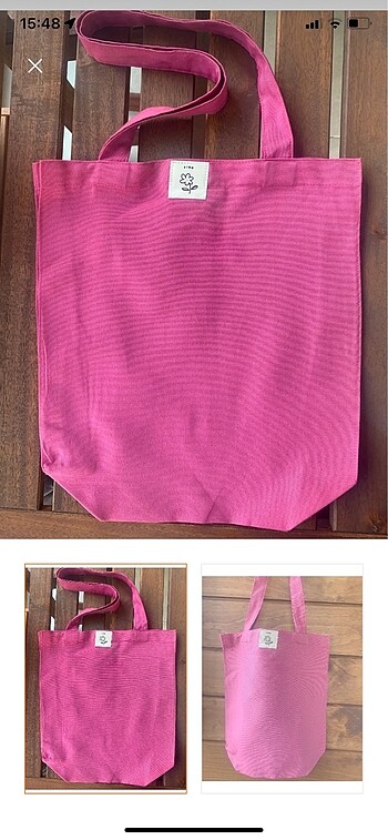 pembe bez çanta