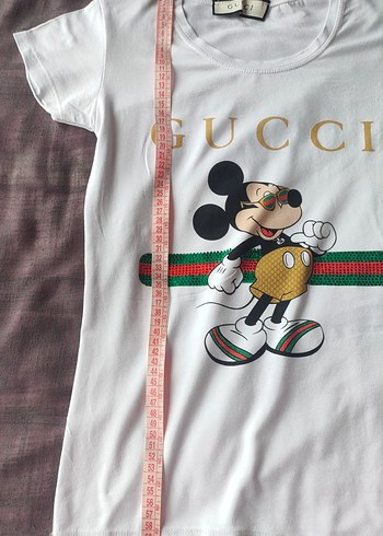 Beyaz Pamuklu Mickey Baskılı T-shirt - Görsel 5