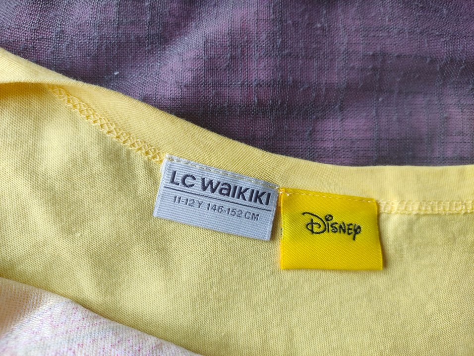 Kız Çocuk Sarı Minnie Mouse Tişört - Görsel 3