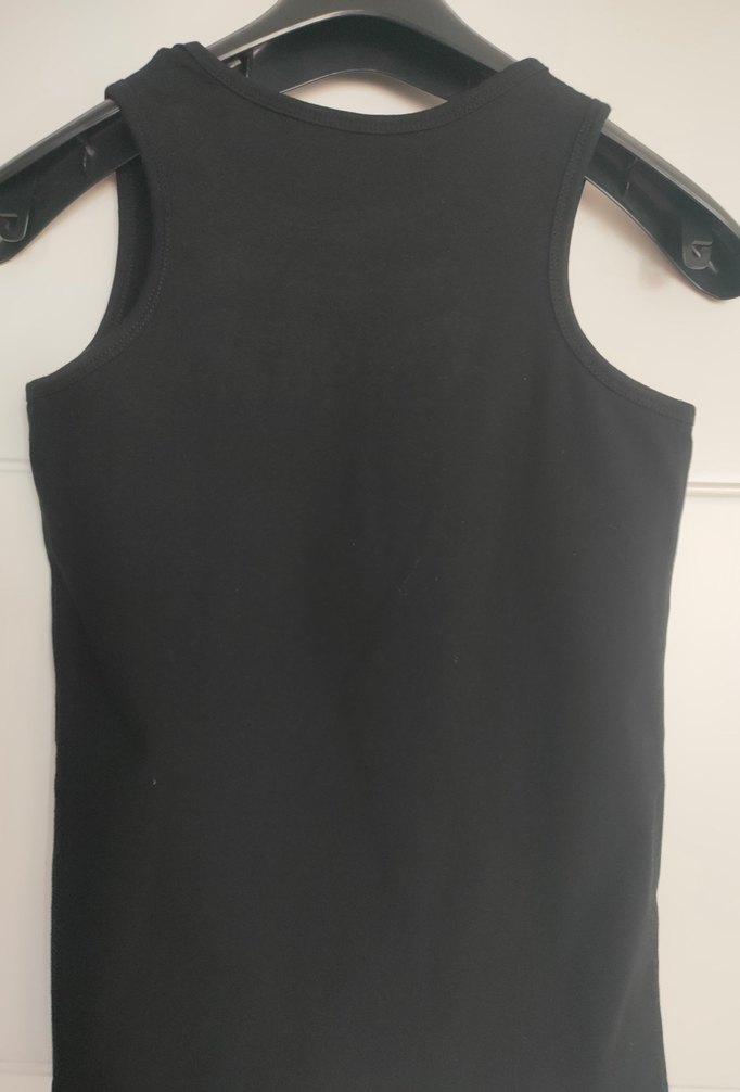 LC Waikiki Siyah Kız Çocuk Fırfırlı Kolsuz tişört - Görsel 2