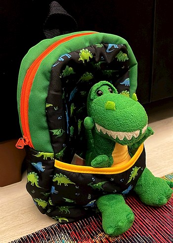 LCW Erkek Çocuk Dinozor Oyuncaklı Sırt Çantası - Görsel 6