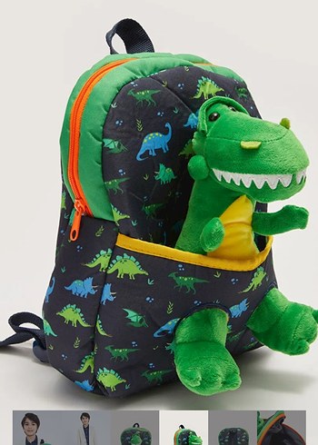 LCW Erkek Çocuk Dinozor Oyuncaklı Sırt Çantası - Görsel 2
