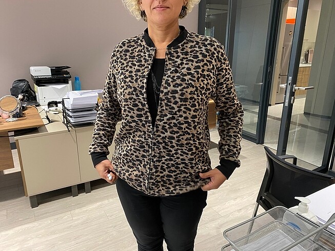 Leopar ceket,hırka