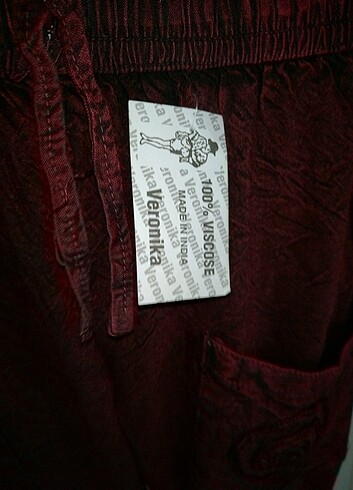 diğer Beden bordo Renk Nepal otantik şalvar pantolon 