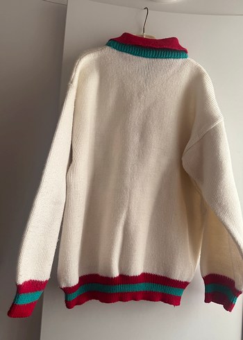 Nakışlı Bohem Kadın Triko Kazak - Görsel 3