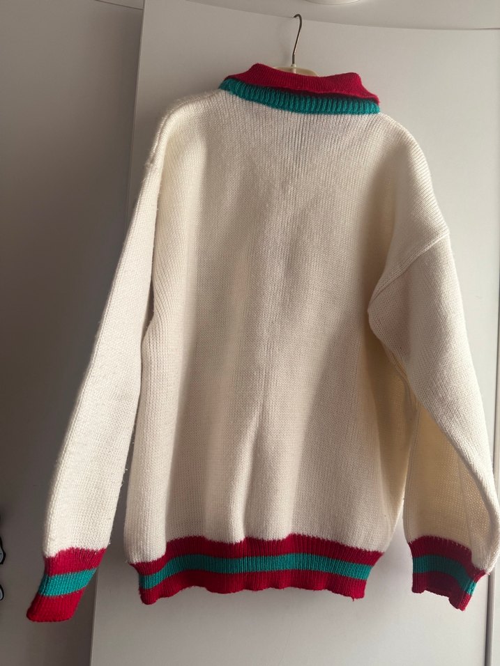 Nakışlı Bohem Kadın Triko Kazak - Görsel 3