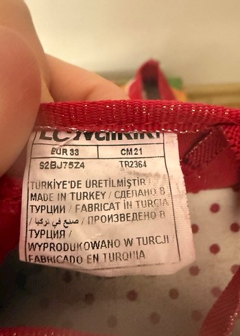 Kız Çocuk Kırmızı Fiyonklu Babet - Görsel 2