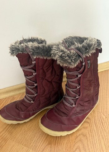 Bordo Kürklü Quechua Kız Botu - Görsel 5