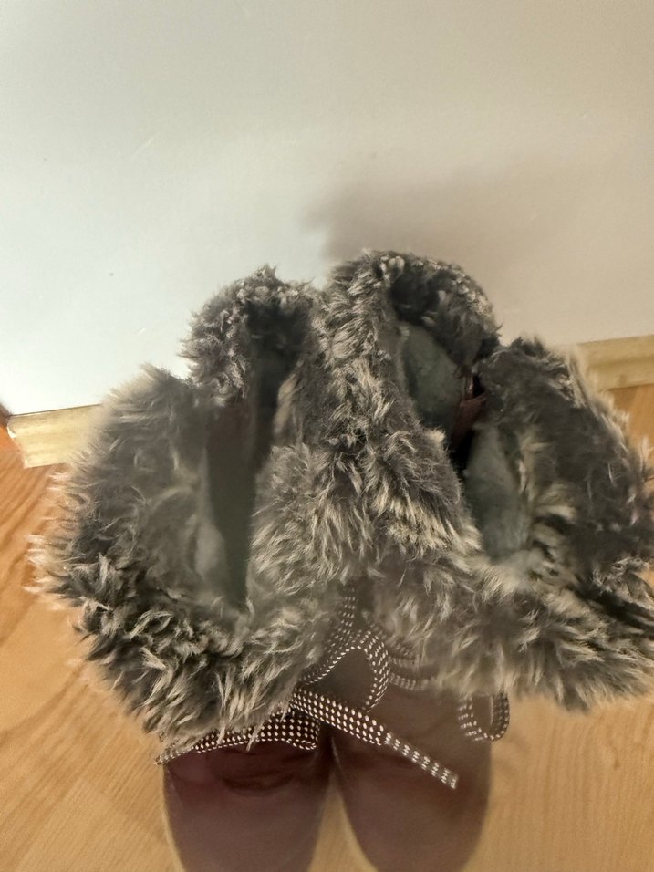 Bordo Kürklü Quechua Kız Botu - Görsel 3