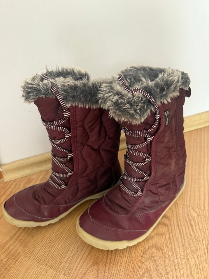 Bordo Kürklü Quechua Kız Botu - Görsel 5