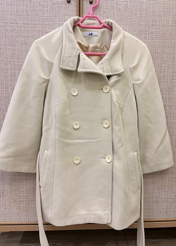 Adil Işık Düğmeli Beyaz Kabanı - Görsel 5