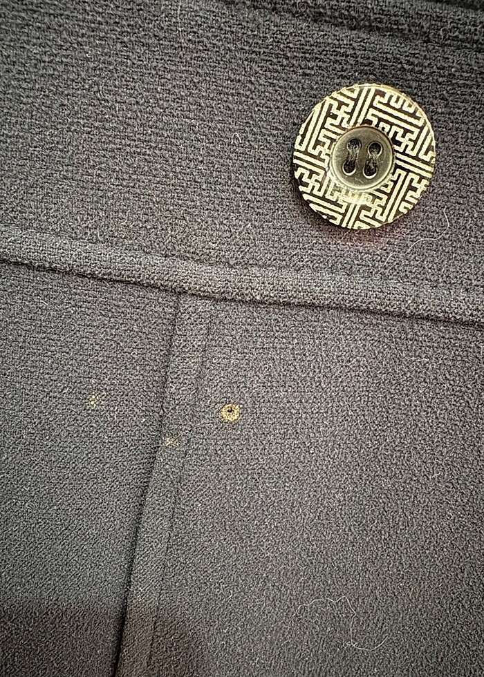 LACİVERT KAŞE KABAN - Görsel 3