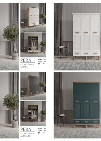 Beyaz Çocuk Gardırop, Aynalı ve Çekmeceli - Görsel 6