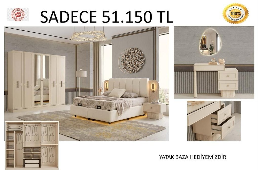 Beyaz Çocuk Yatak Bazası - Görsel 2