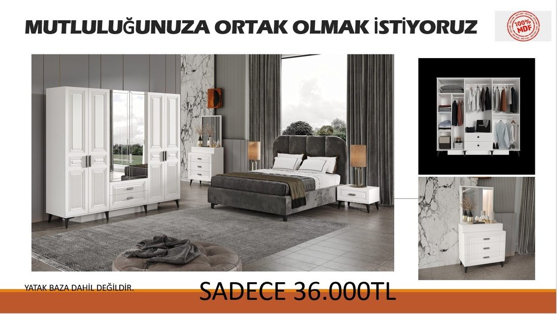 Çocuk Dolabı Beyaz Gri 4 Kapaklı - Görsel 3