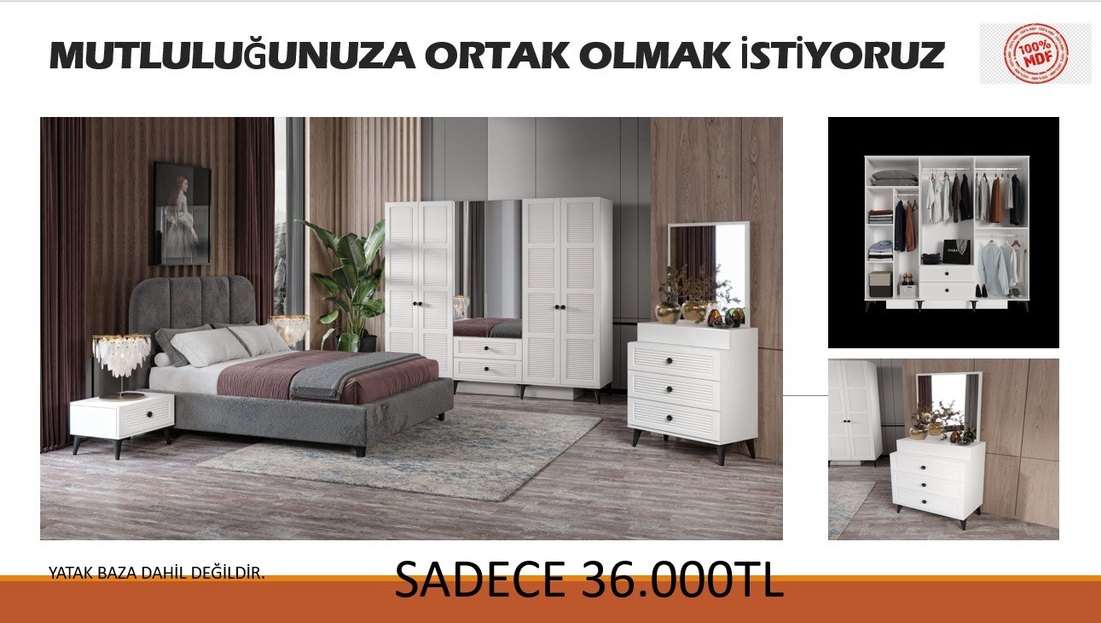 Çocuk Dolabı Beyaz Gri 4 Kapaklı - Görsel 4