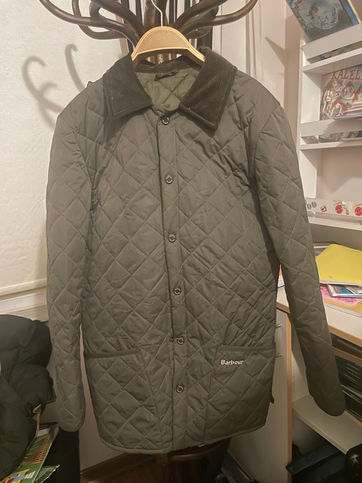 Düğmeli haki Midi Mont - Görsel 4