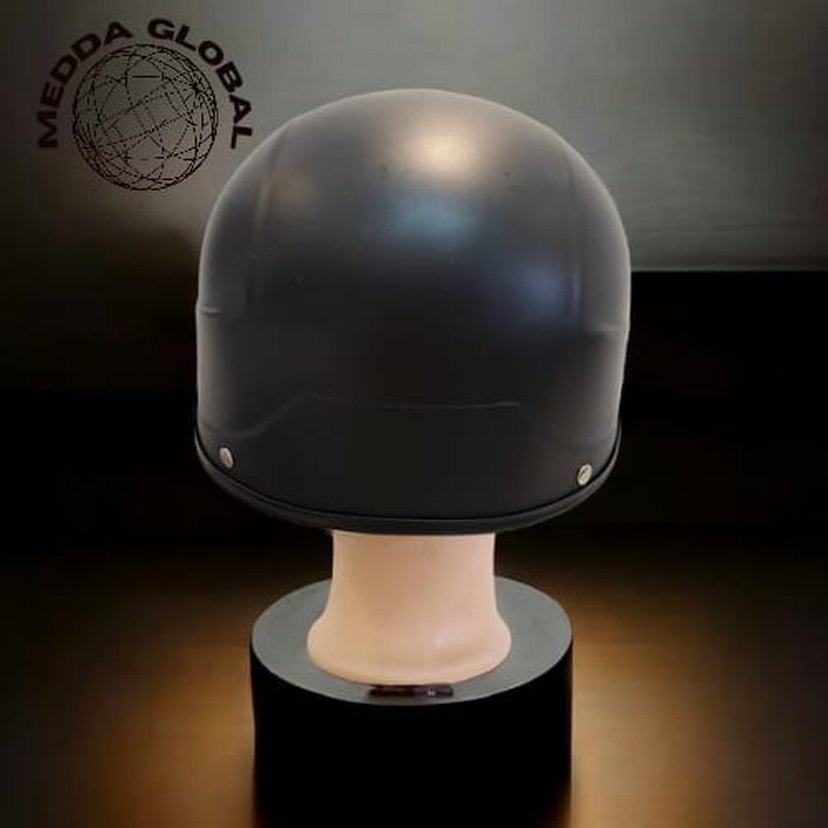 Sıfır Siyah Motosiklet Kaskı Siperlikli - Görsel 4