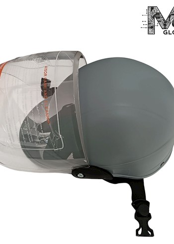 Sıfır Vizörlü Nardo Gri Motosiklet Kaskı - Görsel 2