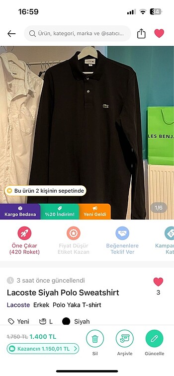 Lacoste Polo Sweatshirt