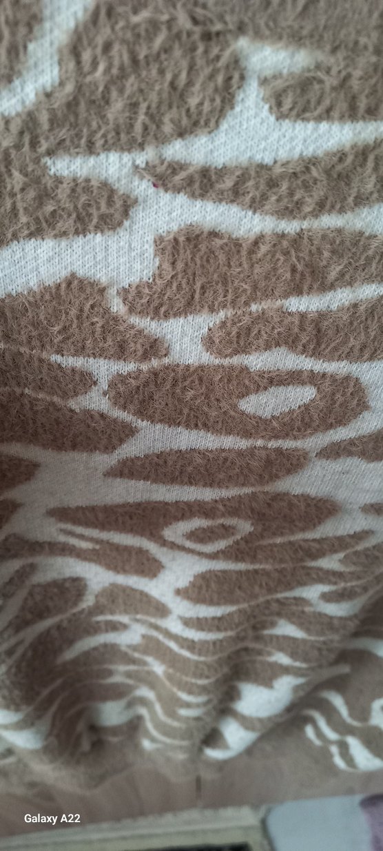 Kadın Kahverengi Örgü Triko Kazak - Görsel 3