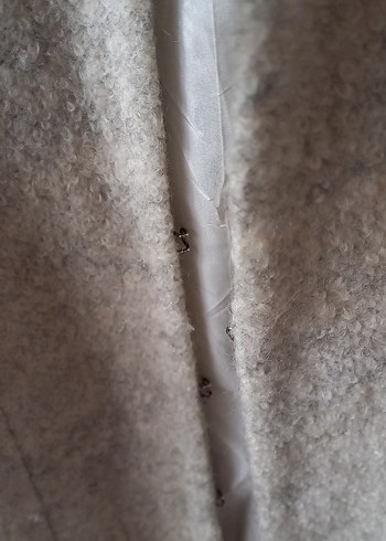 Bej ince yün kaban - Görsel 2