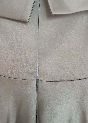 Straplez Uzun Klasik Kadın Elbise - Görsel 6