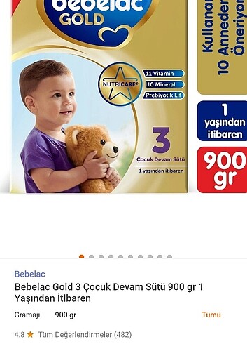 Bebelac gold 3 bebek mamasi