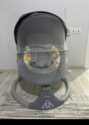 Gri Elektrikli Bebek Salıncağı - Görsel 4