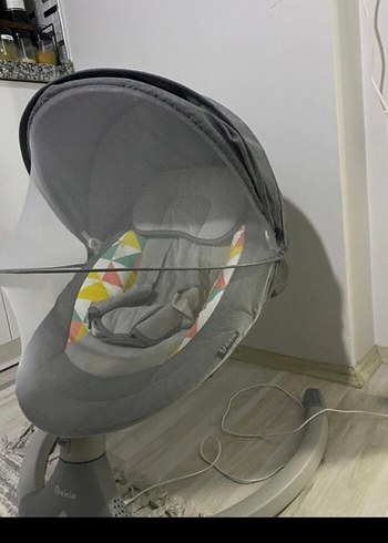 Gri Elektrikli Bebek Salıncağı - Görsel 8