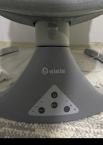 Gri Elektrikli Bebek Salıncağı - Görsel 6