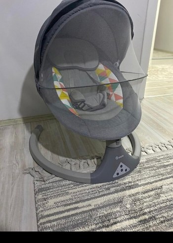 Gri Elektrikli Bebek Salıncağı - Görsel 5