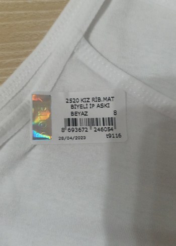 Beyaz Çocuk Atlet - Görsel 3