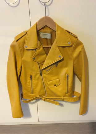 Sarı deri ceket