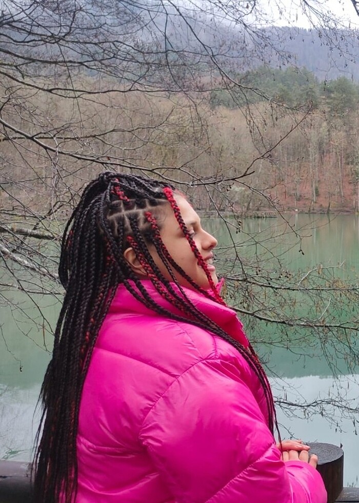 Islak Görünümlü Crop Fit Mont - Görsel 2