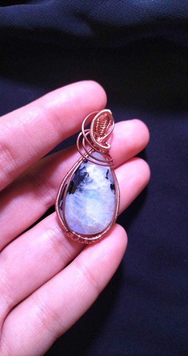 Aytaşı Bakır Bohem Kolye Ucu - Görsel 3