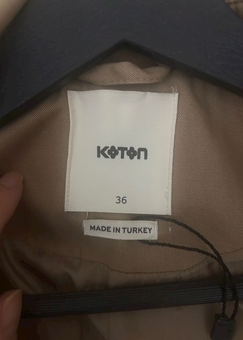 Bej Uzun Kadın Trençkot - Görsel 7