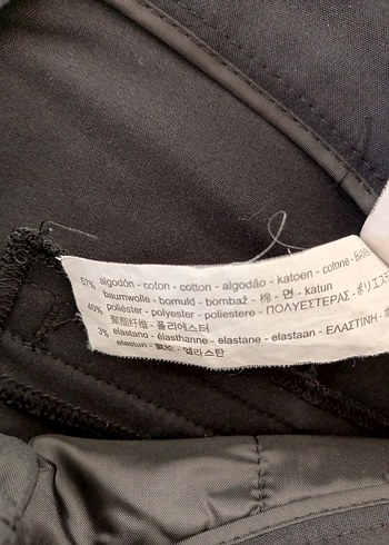 Zara Siyah Midi Kumaş Pantolon - Görsel 4