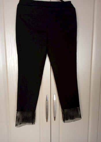 Zara Siyah Midi Kumaş Pantolon - Görsel 2