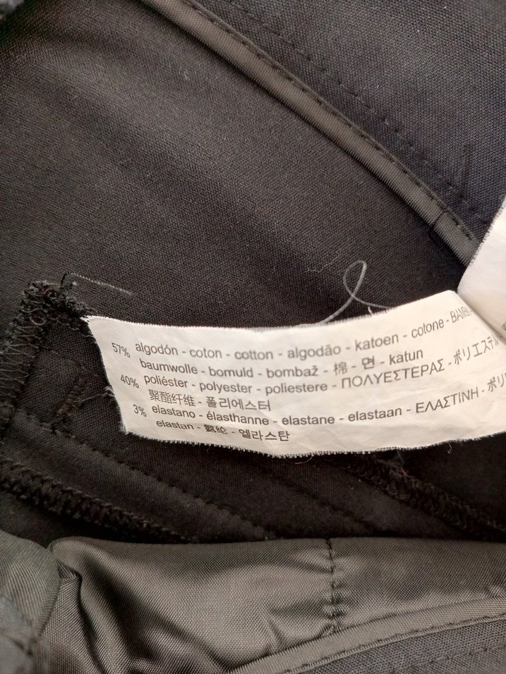 Zara Siyah Midi Kumaş Pantolon - Görsel 4