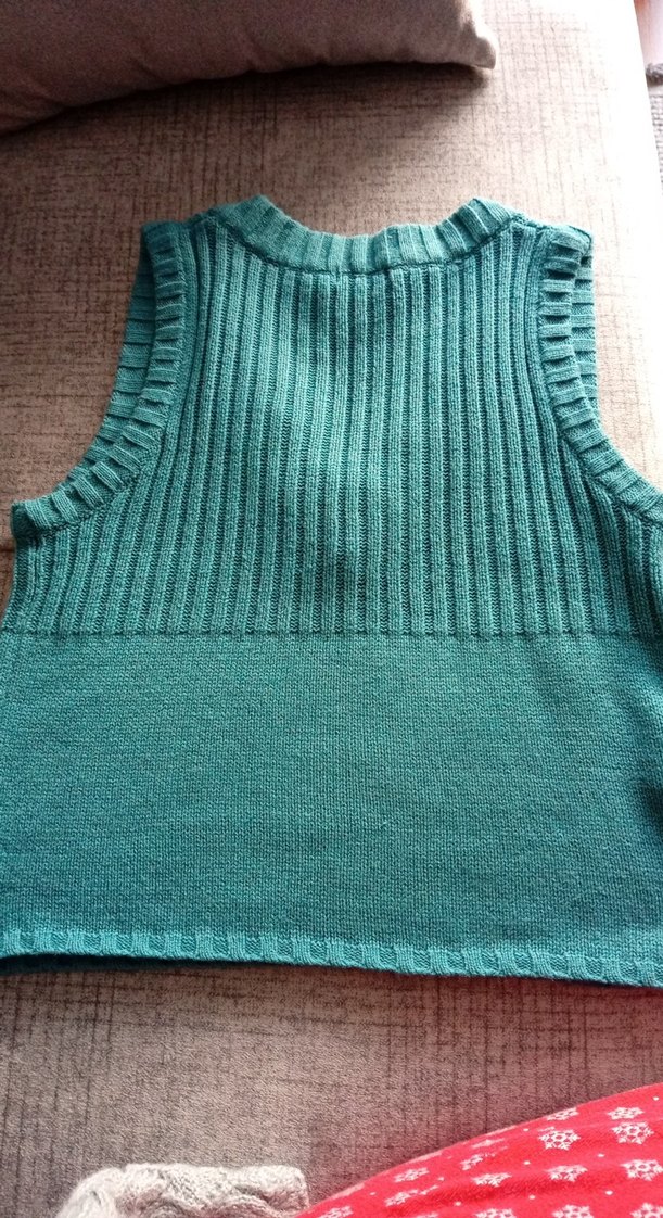 Mango Turkuaz V Yaka Örgü Kadın Süveter - Görsel 2