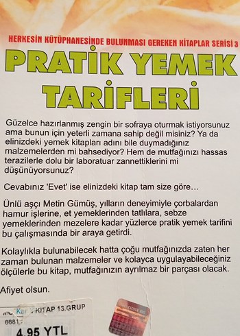 Pratik Yemek Tarifleri - Metin Gümüş - Görsel 2