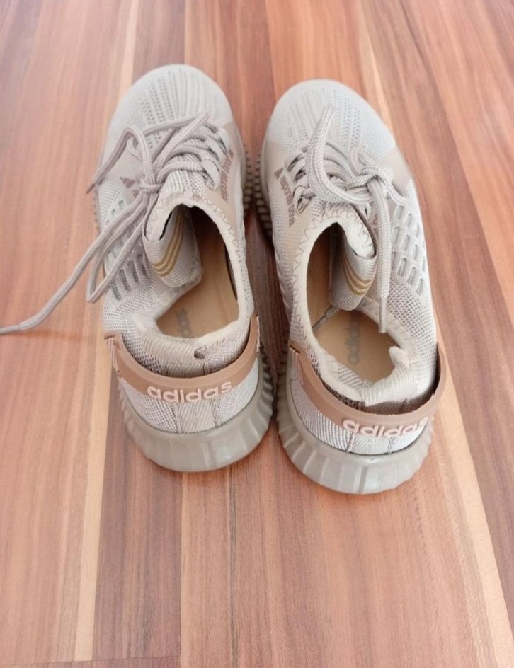 Bej Bağcıklı Spor Kadın Sneakers - Görsel 2