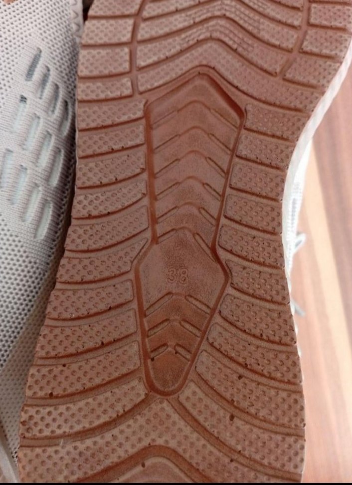 Bej Bağcıklı Spor Kadın Sneakers - Görsel 3