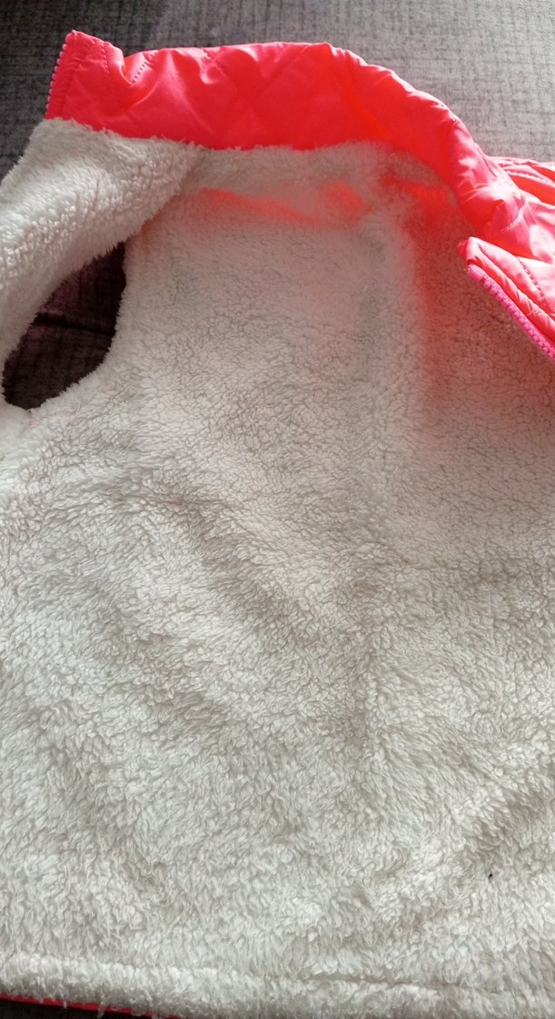 Kız Çocuk Parlak Pembe Fermuarlı Yelek civil girls 5-6 yaş - Görsel 2