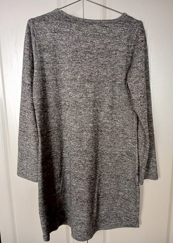 Nessia Gri Bohem Uzun Kollu Triko Kadın Kazak - Görsel 2