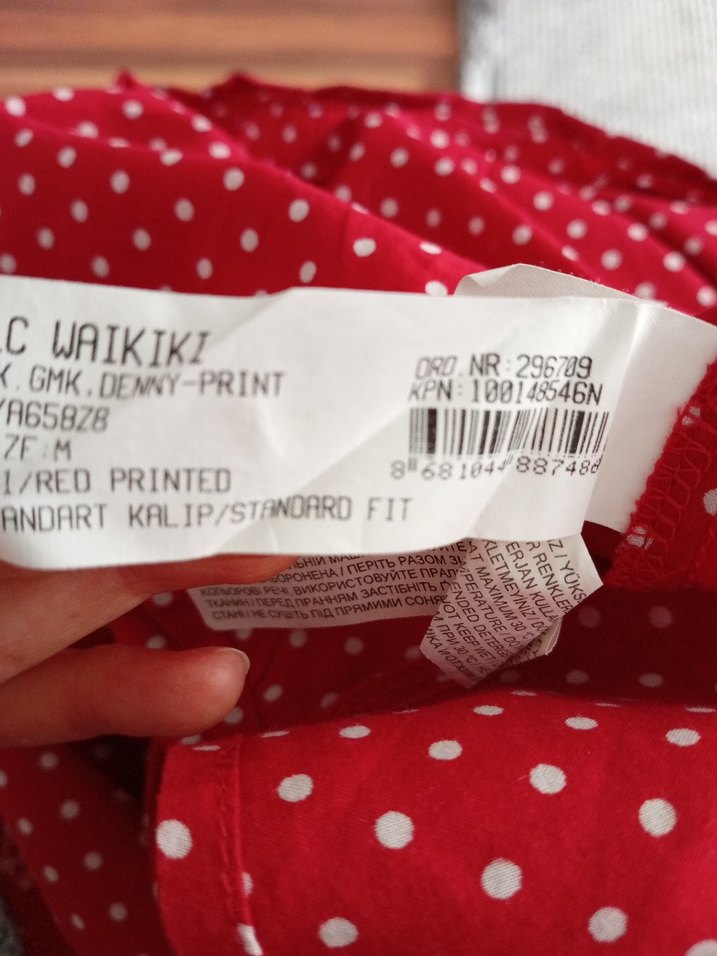 LCW kırmızı puantiyeli gömlek - Görsel 4