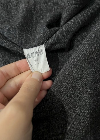 Kadın Gri Uzun Drapeli Etek - Görsel 4