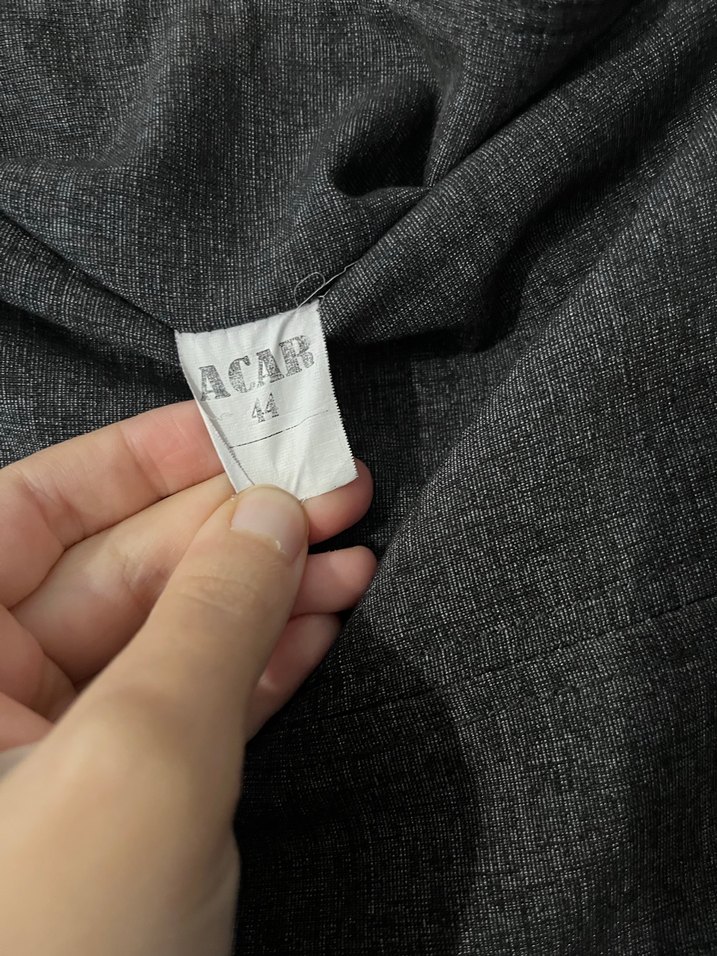 Kadın Gri Uzun Drapeli Etek - Görsel 4