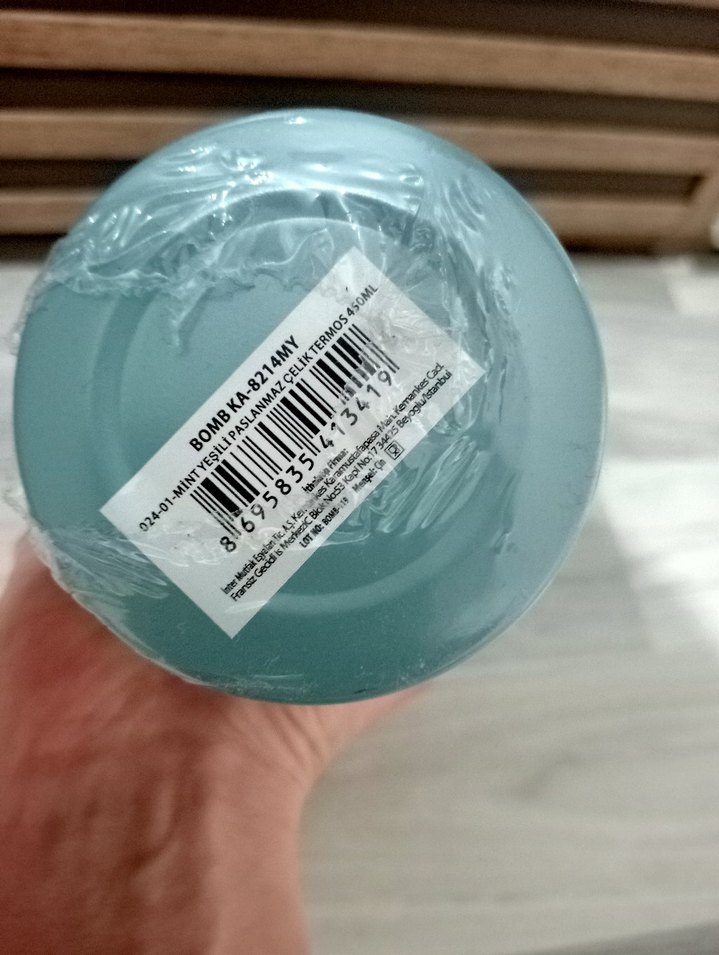 Pastel Mavi Termos - Görsel 3